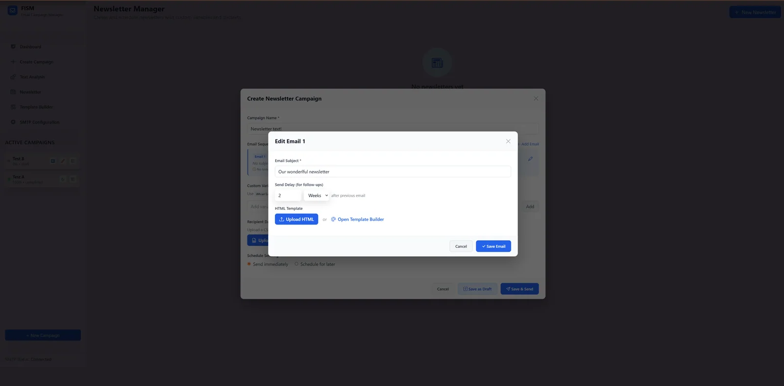 Newsletter Setup